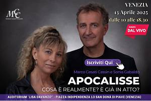 Apocalisse il 13 aprile: marco cesati cassin e sonia gabaldo a san dona' (ve)